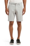 Mavi Jeans Noah Stretch Twill Flat Front Chino Shorts In Pearl Blue Luxe Twill