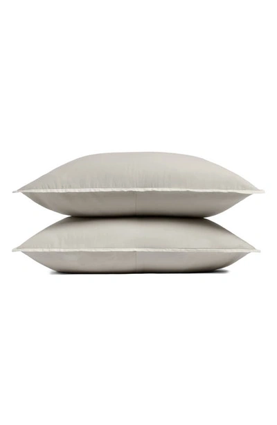 Parachute Soft Luxe Set Of 2 Organic Cotton Shams In Brown