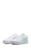 Nike Court Legacy Lift Sneaker In White/ Mint/ Green