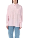 Apc A.p.c. Sela Shirt Stripes In Pink