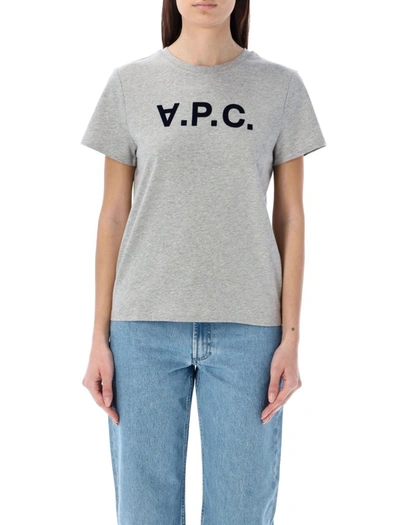 Apc A.p.c. Vpc T-shirt In Heathered Light Grey