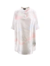 Giorgio Armani Oversized Printed Silk Blouse In Multicolor
