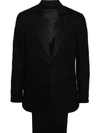 Lardini Pin Detail Suit In Black