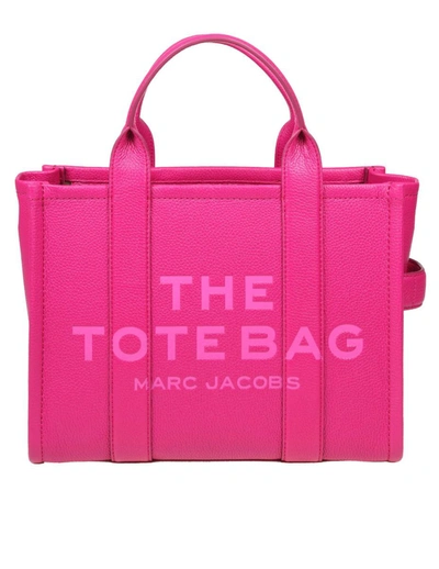 Marc Jacobs The Leather Medium Tote Bag In Multicolour