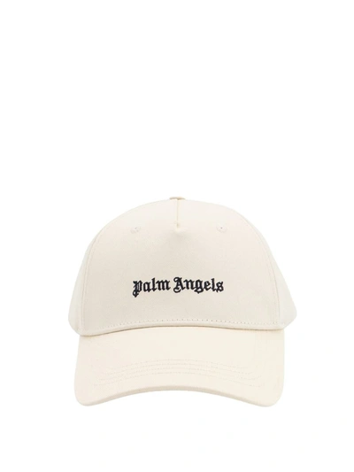 Palm Angels Hat With Logo In White