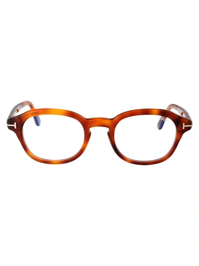 Tom Ford Ft5871-b/v Glasses In 053 Avana Bionda