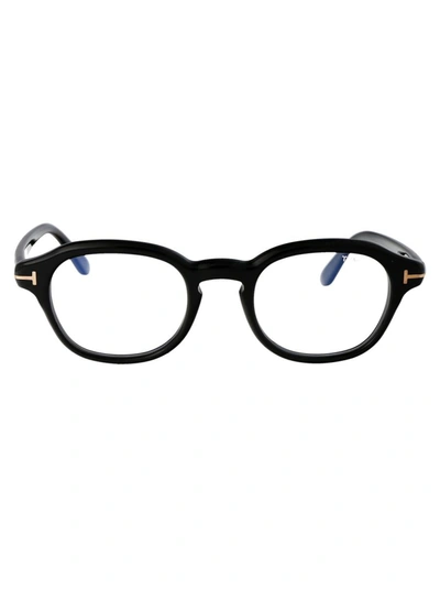 Tom Ford Ft5871-b/v Glasses In 001 Nero Lucido