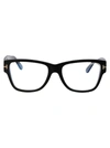 Tom Ford Blue Light Block Cat Eye Ladies Eyeglasses Ft5949-b 001 56 In 001 Nero Lucido