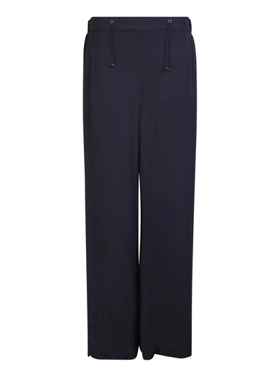 Fabiana Filippi Drawstring Wide Leg Trousers In Blue