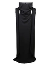 Giuseppe Di Morabito Long Dress With Open Sleeves In Black