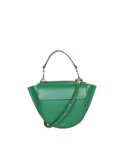 Wandler Hortensia Leather Shoulder Bag In Green