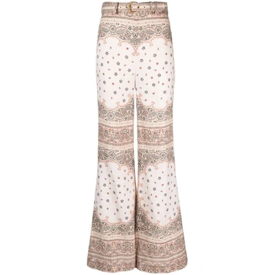 Zimmermann Trousers In White