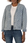 KUT FROM THE KLOTH KUT FROM THE KLOTH COCO V-NECK DENIM JACKET