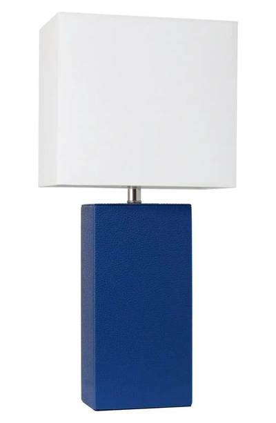 LALIA HOME LEXINGTON FAUX LEATHER TABLE LAMP