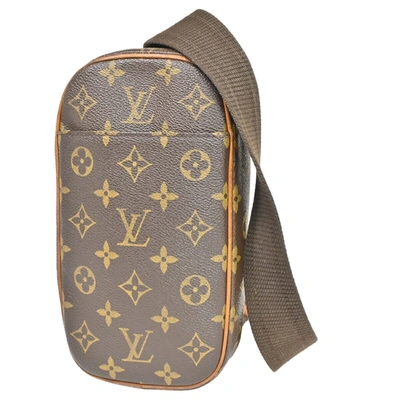 Pre-owned Louis Vuitton Pochette Gange Canvas Shoulder Bag () In Brown