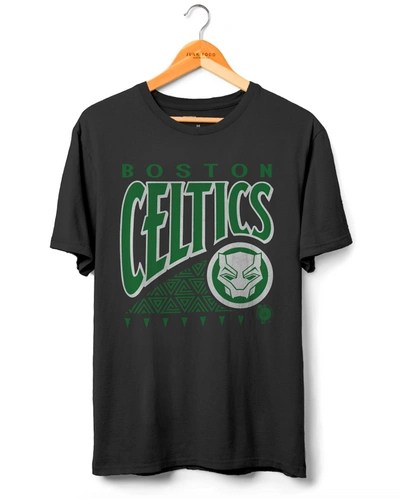 Junk Food Clothing Celtics Wakanda Forever Pattern Tee In Black