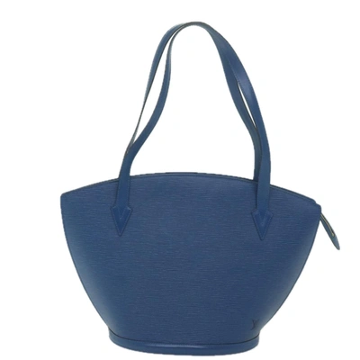Pre-owned Louis Vuitton Saint Jacques Leather Shoulder Bag () In Blue