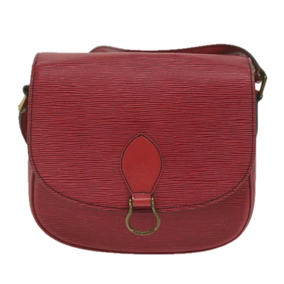 Pre-owned Louis Vuitton Saint Cloud Leather Shoulder Bag () In Red