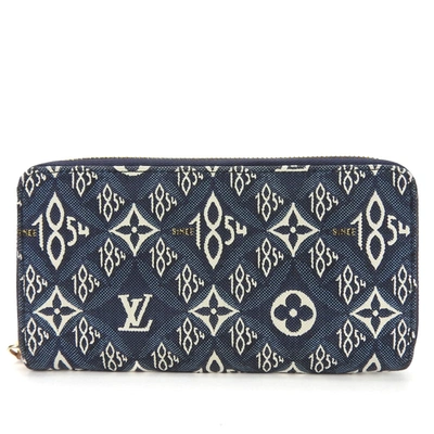 Pre-owned Louis Vuitton Canvas Wallet () In Blue