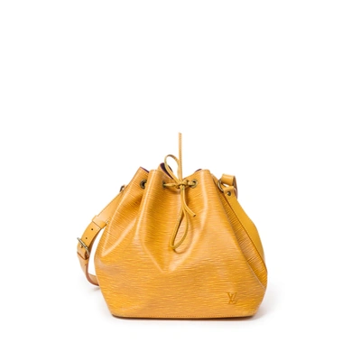 Pre-owned Louis Vuitton Noe Pm In Yellow