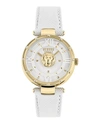 Versus Moscova Women's 2 Hand Quartz Movement And White Leather Strap Watch 38mm In Multi