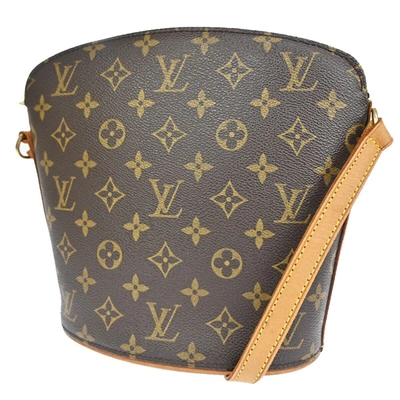Pre-owned Louis Vuitton Drouot Canvas Shoulder Bag () In Brown