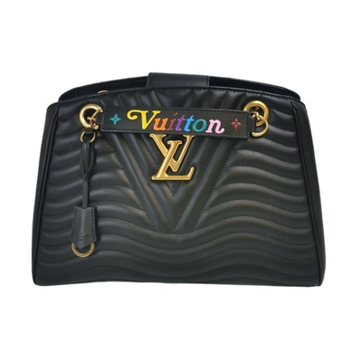 Pre-owned Louis Vuitton New Wave Chain Tote Bag In Black