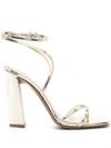 Paris Texas 105mm Liz Sandals In Gold