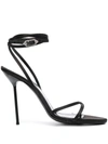 Paris Texas Liz Lace Up Sandal In Black