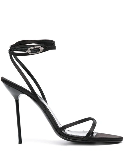 Paris Texas Liz Lace Up Sandal In Black