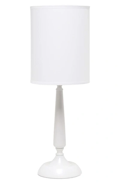 Lalia Home Laila Home Traditional Candlestick Table Lamp In White