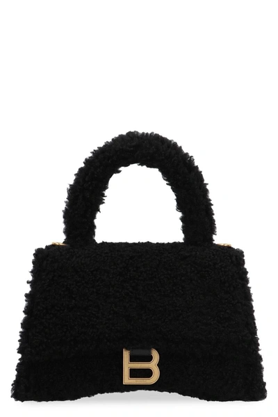 Balenciaga Hourglass Handbag In Black