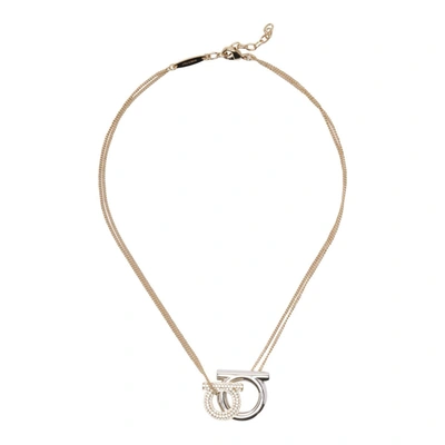 Ferragamo Gancini Necklace In Golden