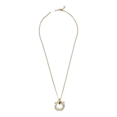 Ferragamo Gancini Necklace In Golden