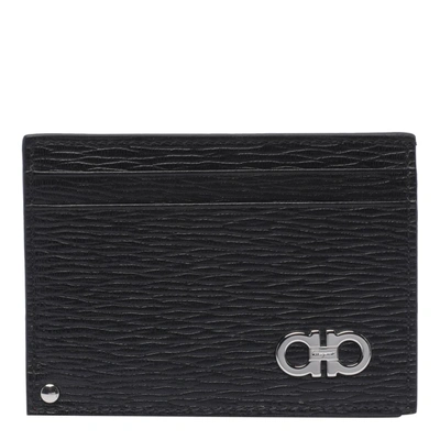 Ferragamo Revival Gancini Wallet In Black