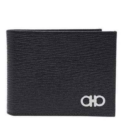 Ferragamo Revival Gancini Wallet In Black