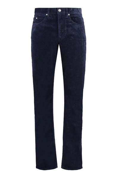 Isabel Marant Jack Corduroy Trousers In Blue