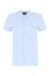 Polo Ralph Lauren Stretch Cotton Piqué Polo Shirt In Blue