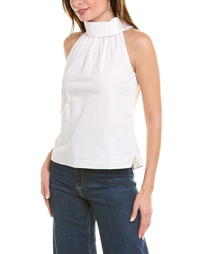 Sail To Sable Cowl Neck Top In White