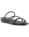 Seychelles Rock Candy Sandals Womens Solid Leather Strappy Sandals In Black