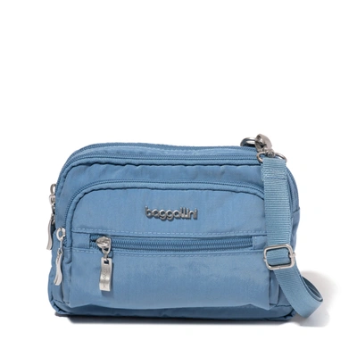 Baggallini Women's Triple Zip Bagg Small Crossbody Bag In Blue