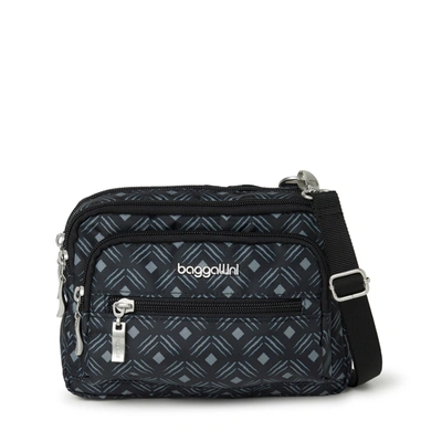 Baggallini Women's Triple Zip Bagg Small Crossbody Bag In Multi