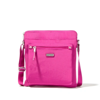 Baggallini Go Bagg Crossbody Bag With Rfid Wristlet In Pink