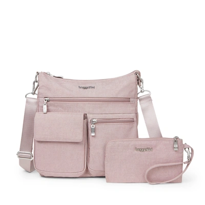 Baggallini Women's Modern Everywhere Slim Crossbody Bag With Rfid Wristlet In Multi