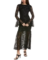 Seraphina Hailey Maxi Dress In Black