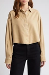 RAG & BONE RAG & BONE BEATRICE FEATHERWEIGHT CROP SHIRT