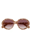 Chloé 53mm Gradient Round Sunglasses In Pink