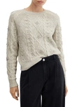 MANGO RHINESTONE CABLE STITCH jumper
