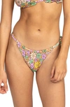 Roxy All About Sol Tie Side Bikini Bottoms In Root Beer All About