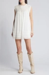 FREE PEOPLE SHEA SMOCKED YOKE SHIFT MINIDRESS